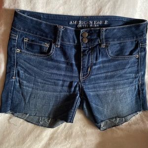 AE denim shorts